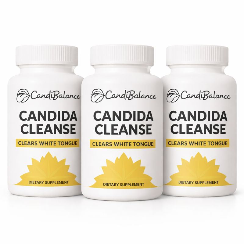 CandiBalance™ Protocol ett 3-stegs Candida-system| Märkbart renare tunga efter bara 5 dagar
