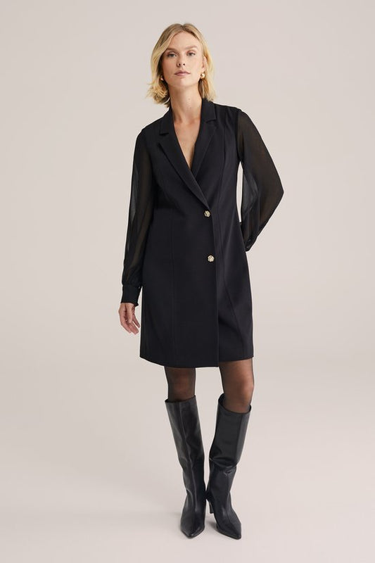 Elegante Zwarte Manteljurk